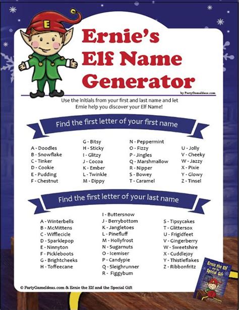 Elf Name Generator Whats Your Elf Name Elf Names Elf Name