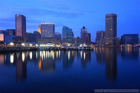 Baltimore Inner Harbor At Night Photo Andy Lopušnak Photography
