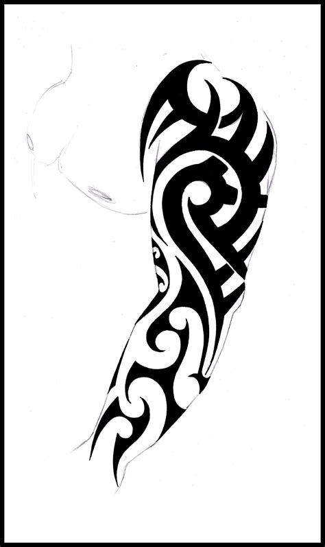 Desain Tato Tribal - Saras Gambar
