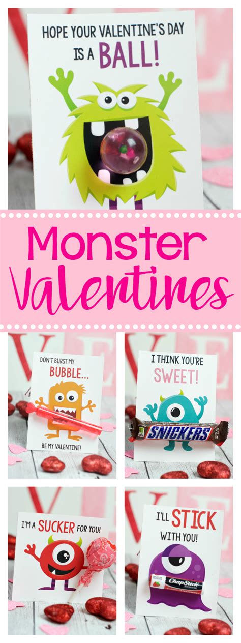 To wake at dawn with a winged heart and give thanks for another day of loving. Monster Themed Kids Valentine Cards - Fun-Squared