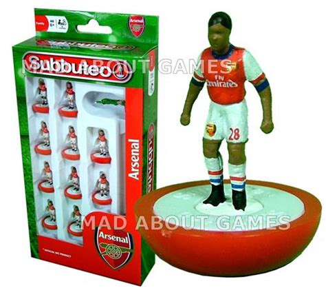 world amateur subbuteo players association subbuteo official sets for arsenal and tottenham