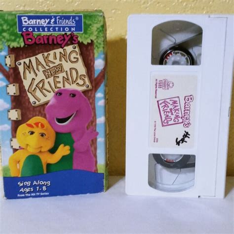 Barney Barneys Making New Friends Vhs 1995 For Sale Online Ebay