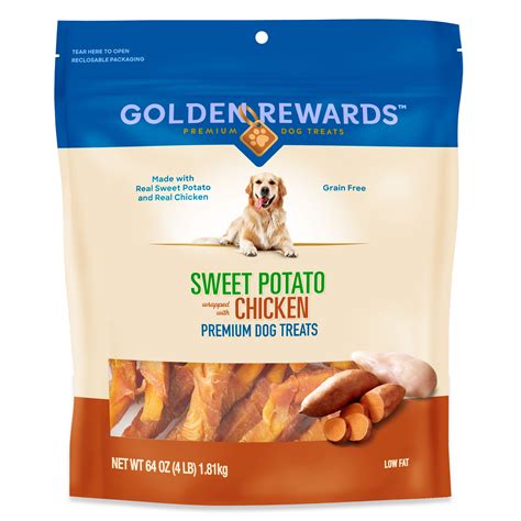 Golden Rewards Sweet Potato Wrapped With Chicken Dog Treats 32 Oz