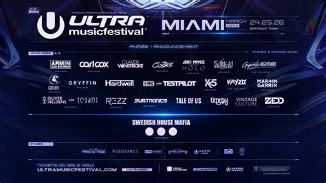 Ultra Miami Anuncia Una Sorprendente Phase 1 Festival Season
