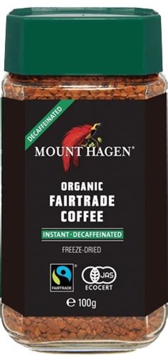 Mount hagen decaf coffee caffeine content. Mount Hagen Organic Decaffeinated Instant Coffee