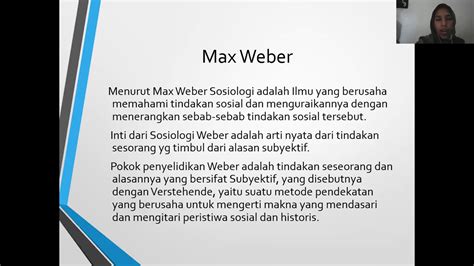 Video Perkuliahan Teori Sosiologi Klasik Max Weber Youtube