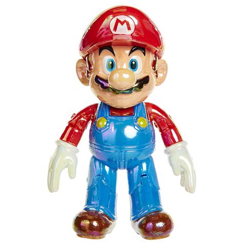 World Of Nintendo Classic Mario With Super Star 4 Action Figure Jakks