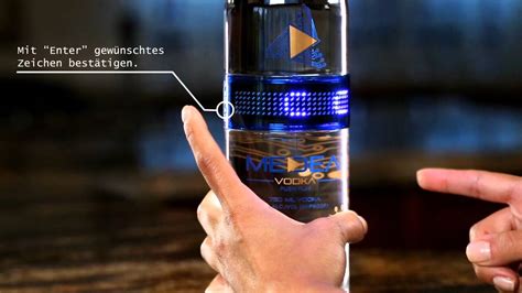 Medea Vodka Mit Personalisierbarer Led Anzeige Youtube