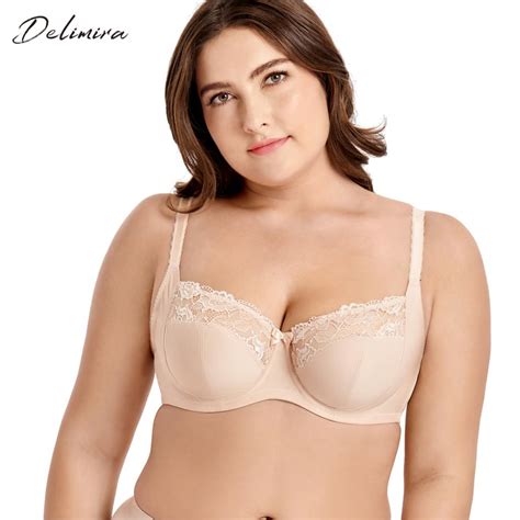 Buy Delimira Womens Smooth Plus Size Underwire Non