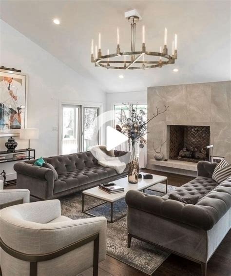 Living room ideas for 2020, with a minimalistic twist. Restoration Hardware style inspired grey living room decor ...
