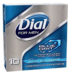 Spring water® deodorant bar soap. Amazon.com : Dial For Men Blue Grit Soap Bar, 10 Count ...