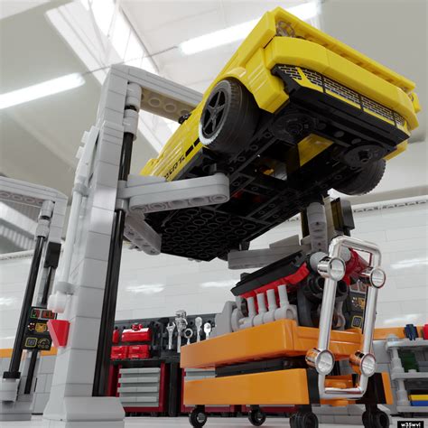 Lego Moc 🤩 Car Lift 124 Scale Sneak Peek By W35wvi Rebrickable