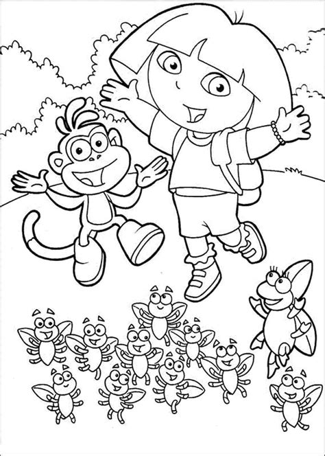 Print And Download Dora Coloring Pages To Learn New Things