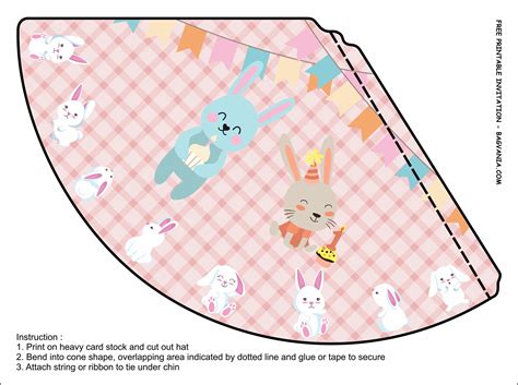Download 62 bunny birthday invitation free vectors. (FREE PRINTABLE) - Rabbit Birthday Party Kits Template - Bagvania | Birthday party kits, Free ...