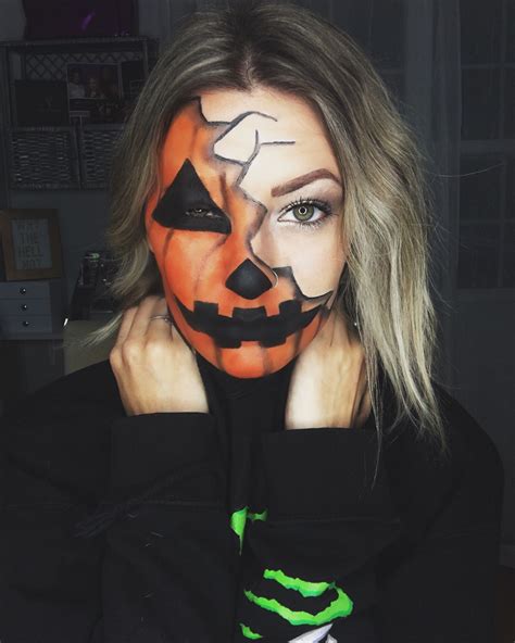 50 Pretty Scary Halloween Pumpkin Makeup Ideas Chicbetter