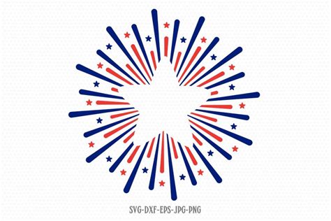 Firework Star SVG, Usa svg, 4th of July Svg, Patriotic SVG (627498