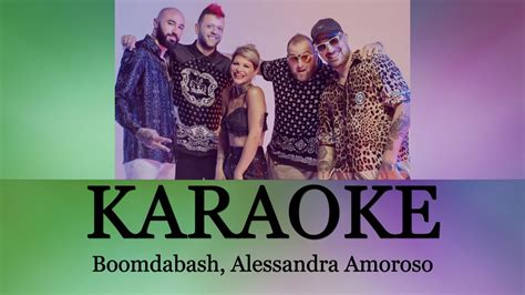 Boomdabash Alessandra Amoroso Karaoke Testolyrics Youtube