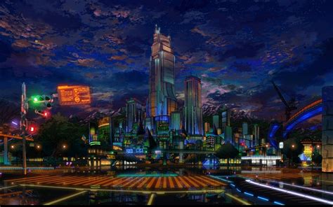 Anime Cities HD Wallpapers - Wallpaper Cave