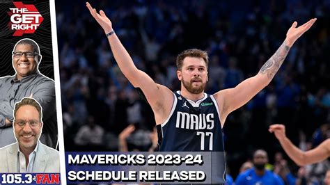 Mavs 2023 24 Schedule Released Lets Look At The Highlights The Get