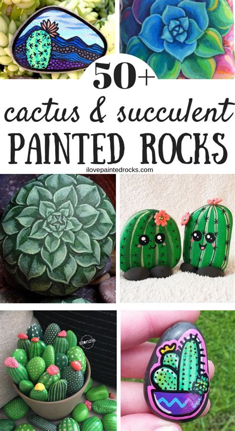 50 Painted Rocks That Look Like Succulents And Cacti I Love Painted Rocks