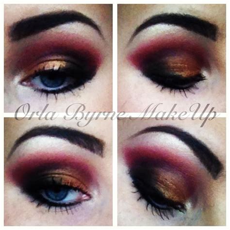 Red And Gold Smokey Eye By Me Gold Smokey Eye Red And Gold Halloween