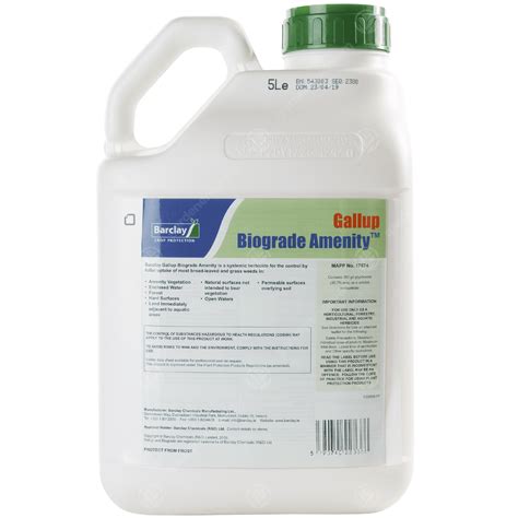 L Gallup Biograde Amenity Very Strong Professional Glyphosate Weedkiller Gardening From