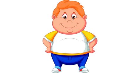 Rounder Cartoon Characters And Overeating Child Obesity Overweight