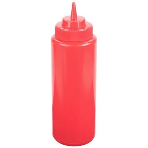 32oz Red Squeeze Bottle Wide Mouth In Squeeze Bottles From Simplex