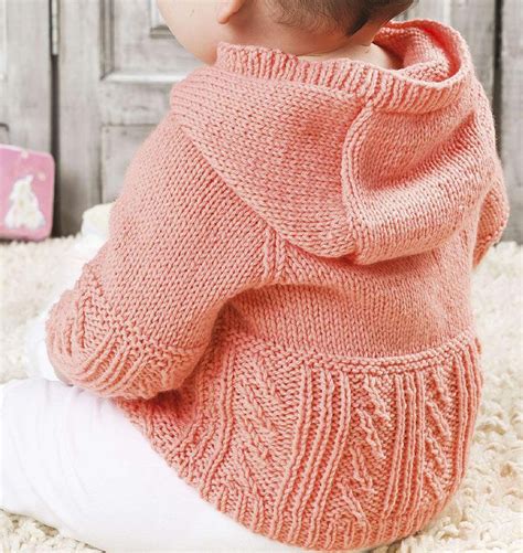 Collection of knitted models, descriptions, patterns, charts. Baby hooded jumper knitting pattern | Jumper knitting ...