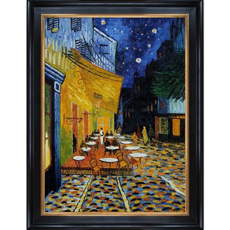 Caf Terrace At Night By Van Gogh Framed Reproduction Van Gogh Art