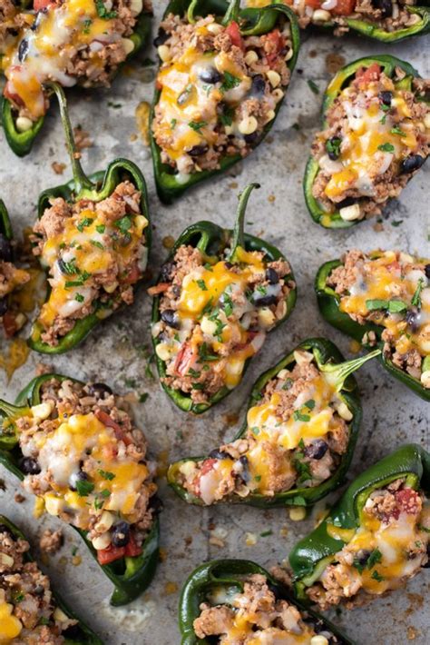 Southwest Stuffed Poblano Peppers Flavor The Moments