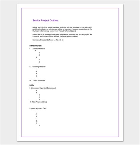 Maybe you would like to learn more about one of these? Project Outline Template - 17+ For Word, PPT, Excel and ...