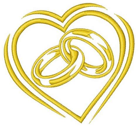 Author jessica @ cutesy crafts. Wedding Rings Embroidery Design | Embroidery designs ...