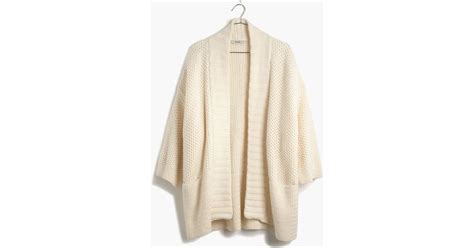 Madewell Kimono Cardigan Sweater In Natural Lyst