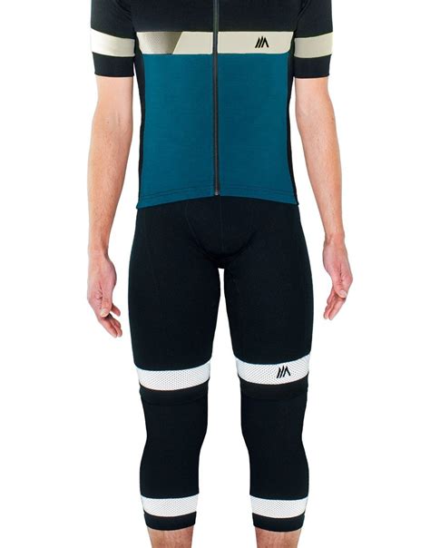 Cima Coppi Merino Cycling Knee Warmers With Reflective Audax