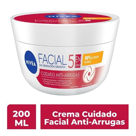 Crema Facial Nivea 5 En 1 Cuidado Anti Arrugas 200 Ml Walmart