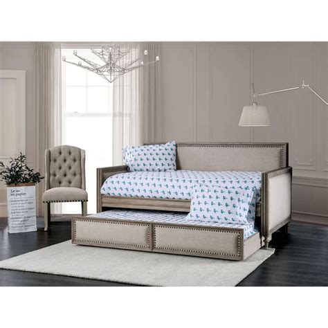 In other words, it's a daybed with trundle. Kannon Upholstered Twin XL Daybed with Trundle | Daybed ...