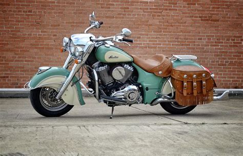 Indian Motorcycles Green Cream Vintage Photos Chief Vehicles Car