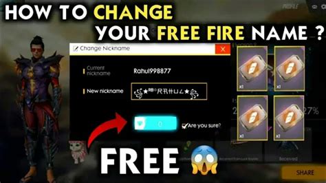 The players can also create or change the free fire name style on the android operating system phone. Free fire me name change kese kare(how to change name in ...