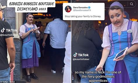 Male Disney Worker Dressed As Fairy Godmother Apprentice Sparks Fury