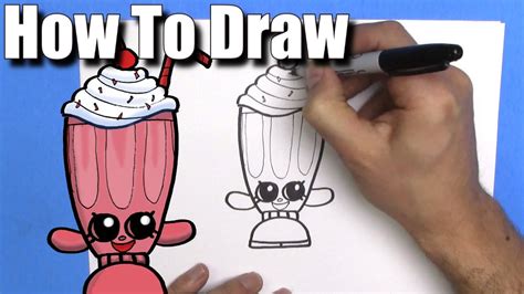 How To Draw Millie Shake From Shopkins Cute Easy Chibi
