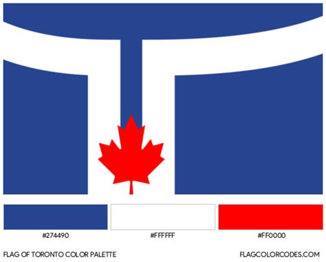 Toronto Flag Color Codes