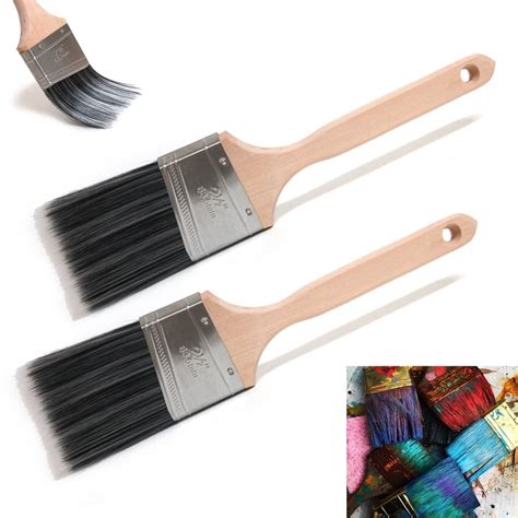 2 Pack Angle Paint Brush Trim 25 Premium House Paint Brush Painting