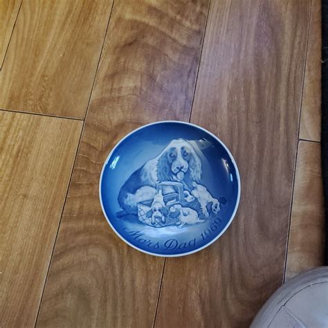 Bing And Grondahl Mothers Day Mors Dag Plate Puppies Dog 1969 1979 Ebay