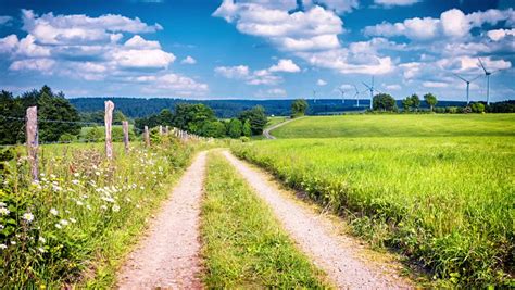 Country Road On Cloudy Summer Stock Footage Video 100 Royalty Free