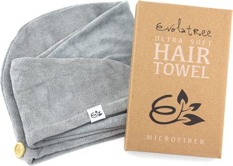 Evolatree Microfiber Hair Towel Wet Hair Wrap Turbans Rapid Dry