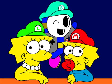 Me With Lisa And Maggie By Mariosimpson1 On Deviantart
