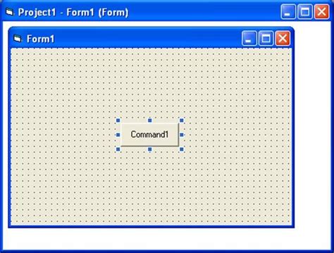 Visual Basic 60 Tutorials Code And Project For Beginners Command Button