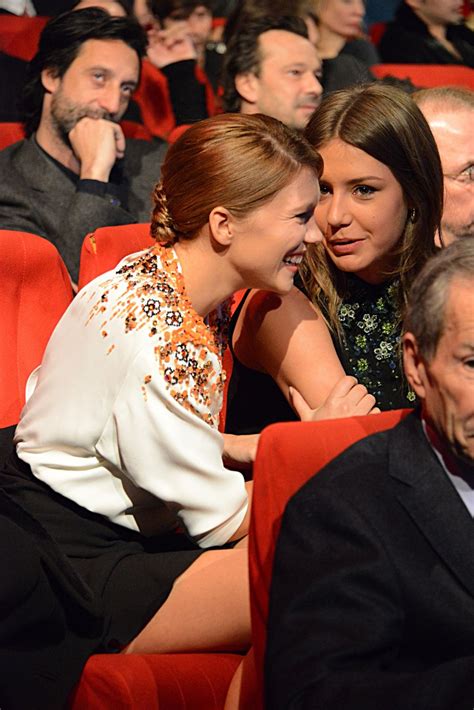 Adele Exarchopoulos And Lea Seydoux At Les Lumieres 2014 Cinema Awards In Paris Hawtcelebs