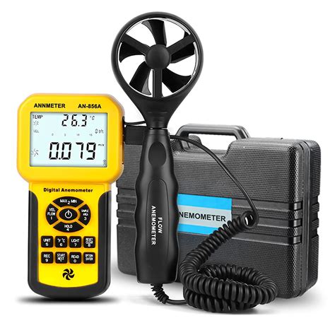 Handheld Cfm Cmm Wind Speed Meter Separate Anemometer Measure Air Flow